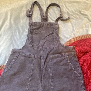 American Eagle corduroy overalls